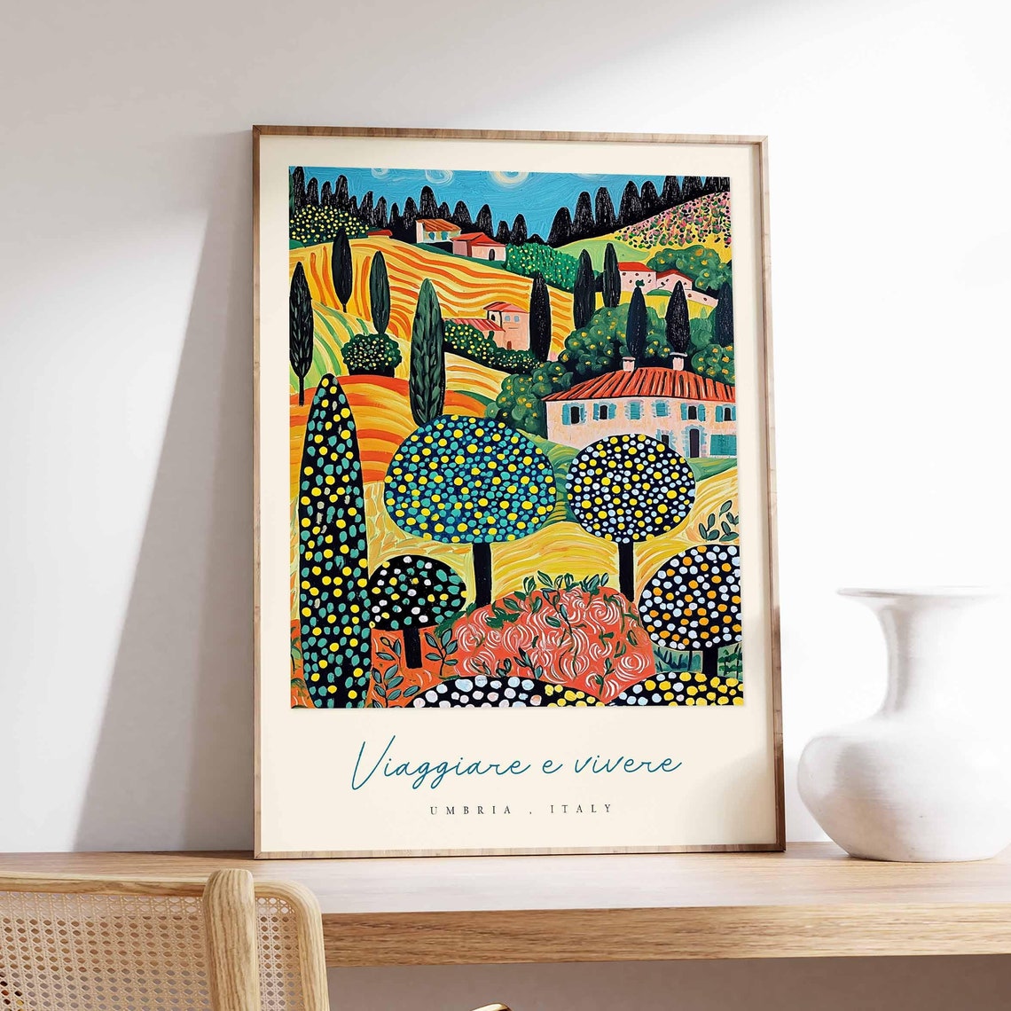 Umbria Poster Italian Travel Print Umbria Travel Art Umbria Wall Art Italy Art Italy Travel Decor Italian Travel Gift