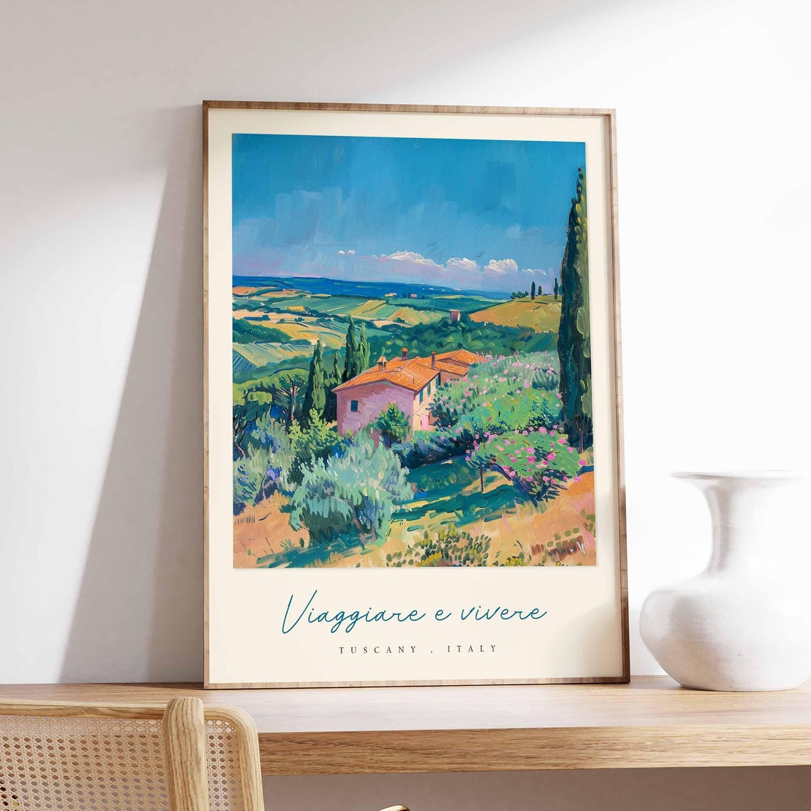 Tuscany Poster Italian Travel Print Tuscany Travel Art Tuscany Wall Art Italy Art Italy Travel Decor Italian Travel Gift