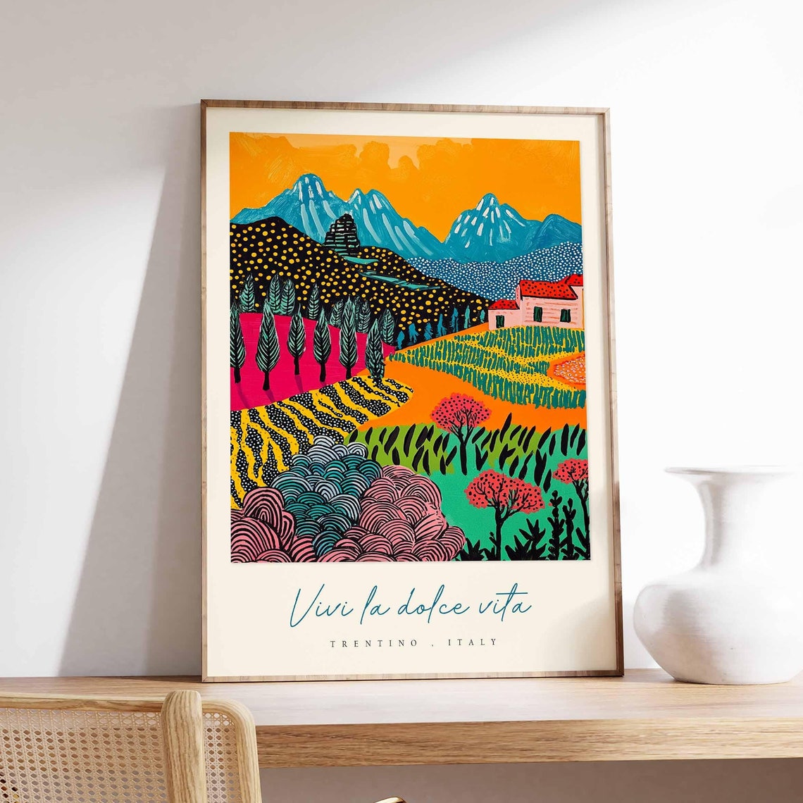 Trentino Poster Italian Travel Print Trentino Travel Art Trentino Wall Art Italy Art Italy Travel Decor Italian Travel Gift