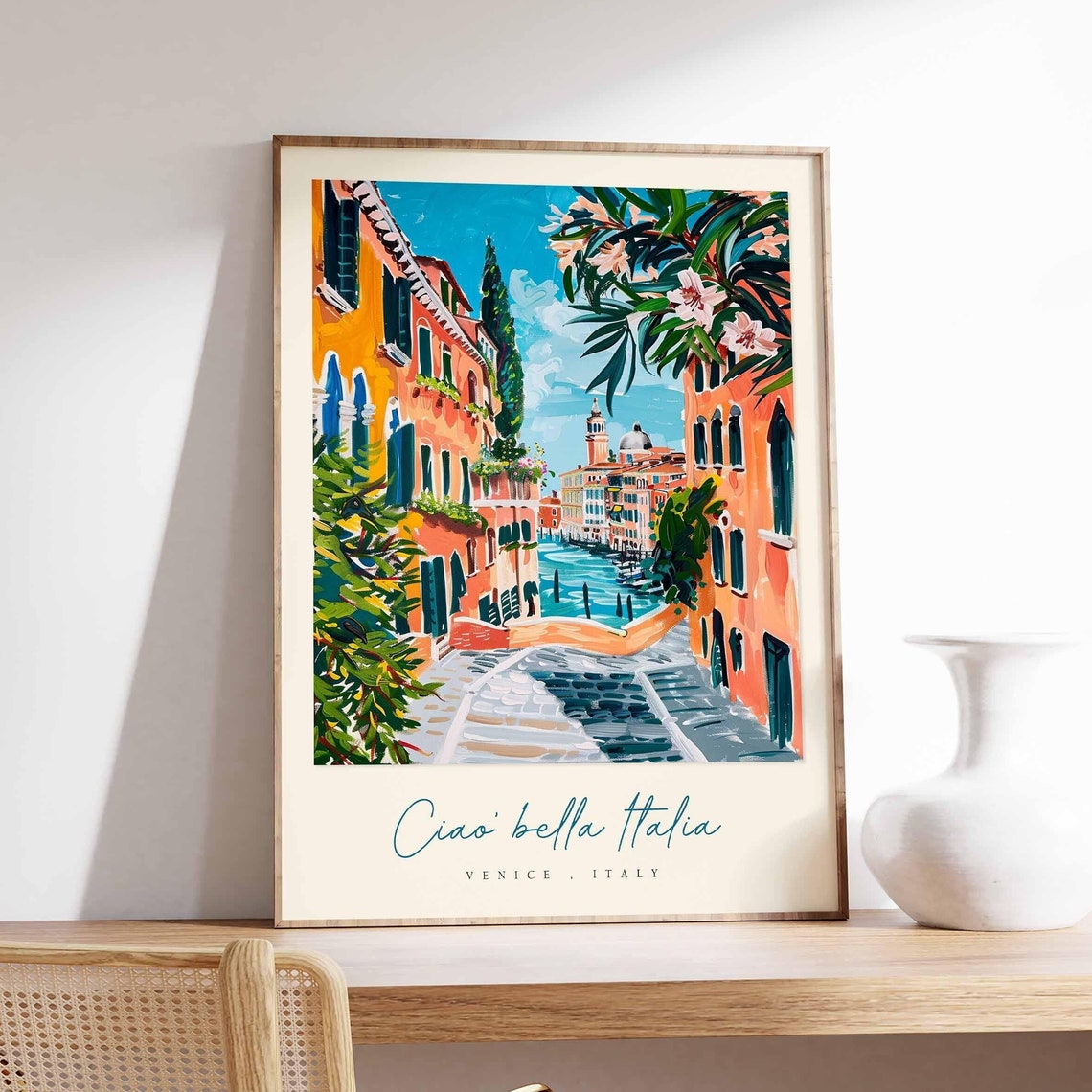 Venice Poster Italian Travel Print Venice Travel Art Venice Wall Art Italy Art Italy Travel Decor Italian Travel Gift
