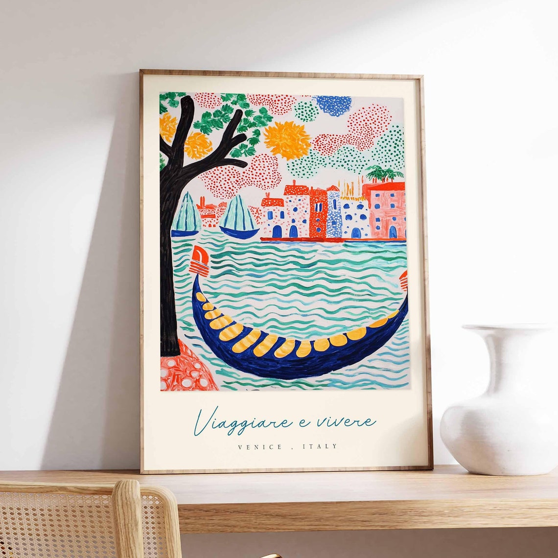 Venice Gondola Turquoise Water Viaggiare E Vivere Sailboats Poster