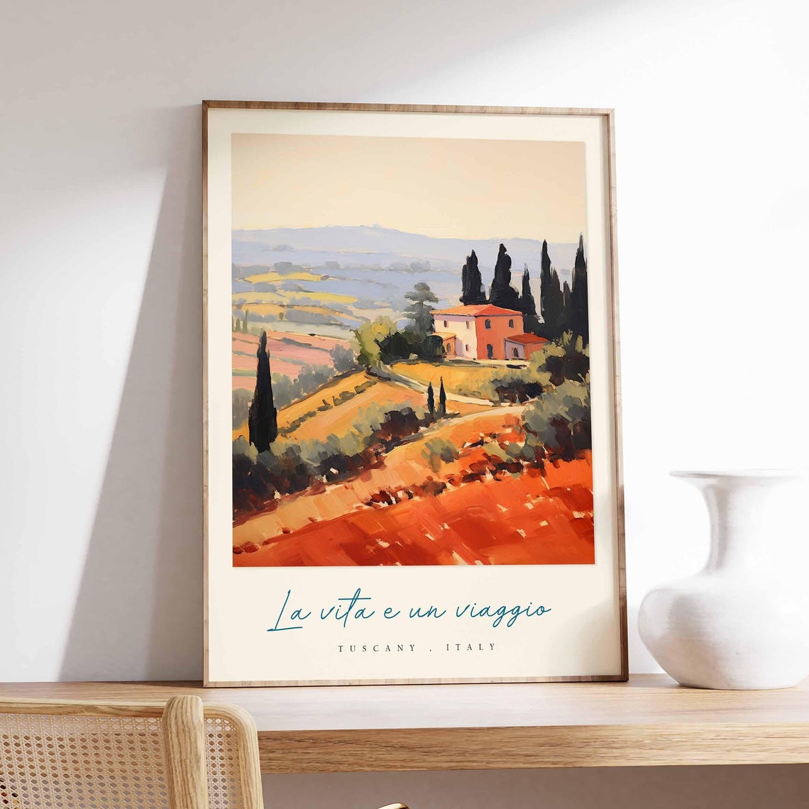 Tuscany Poster Italian Travel Print Tuscany Travel Art Tuscany Wall Art Italy Art Italy Travel Decor Italian Travel Gift