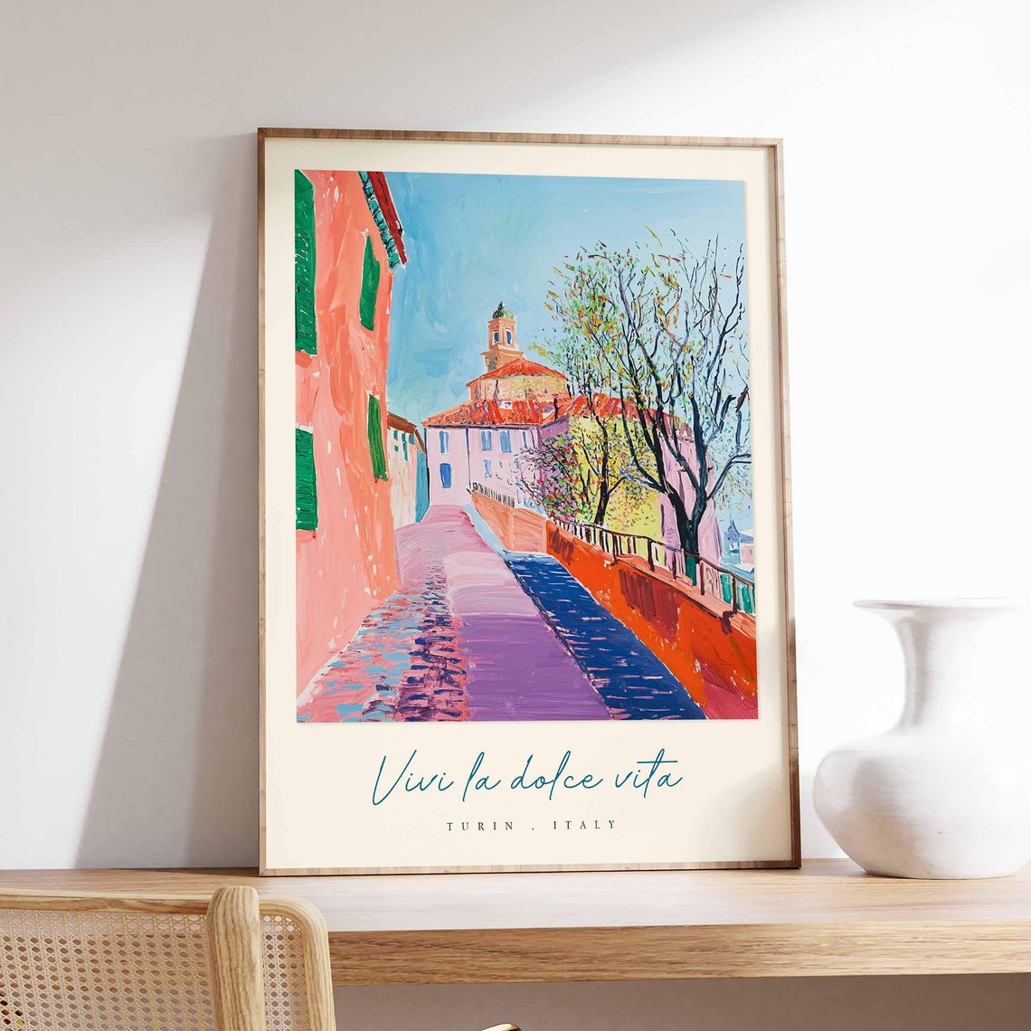 Turin Poster Italian Travel Print Turin Travel Art Turin Wall Art Italy Art Italy Travel Decor Italian Travel Gift