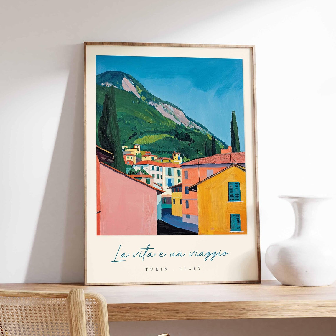 Turin Poster Italian Travel Print Turin Travel Art Turin Wall Art Italy Art Italy Travel Decor Italian Travel Gift