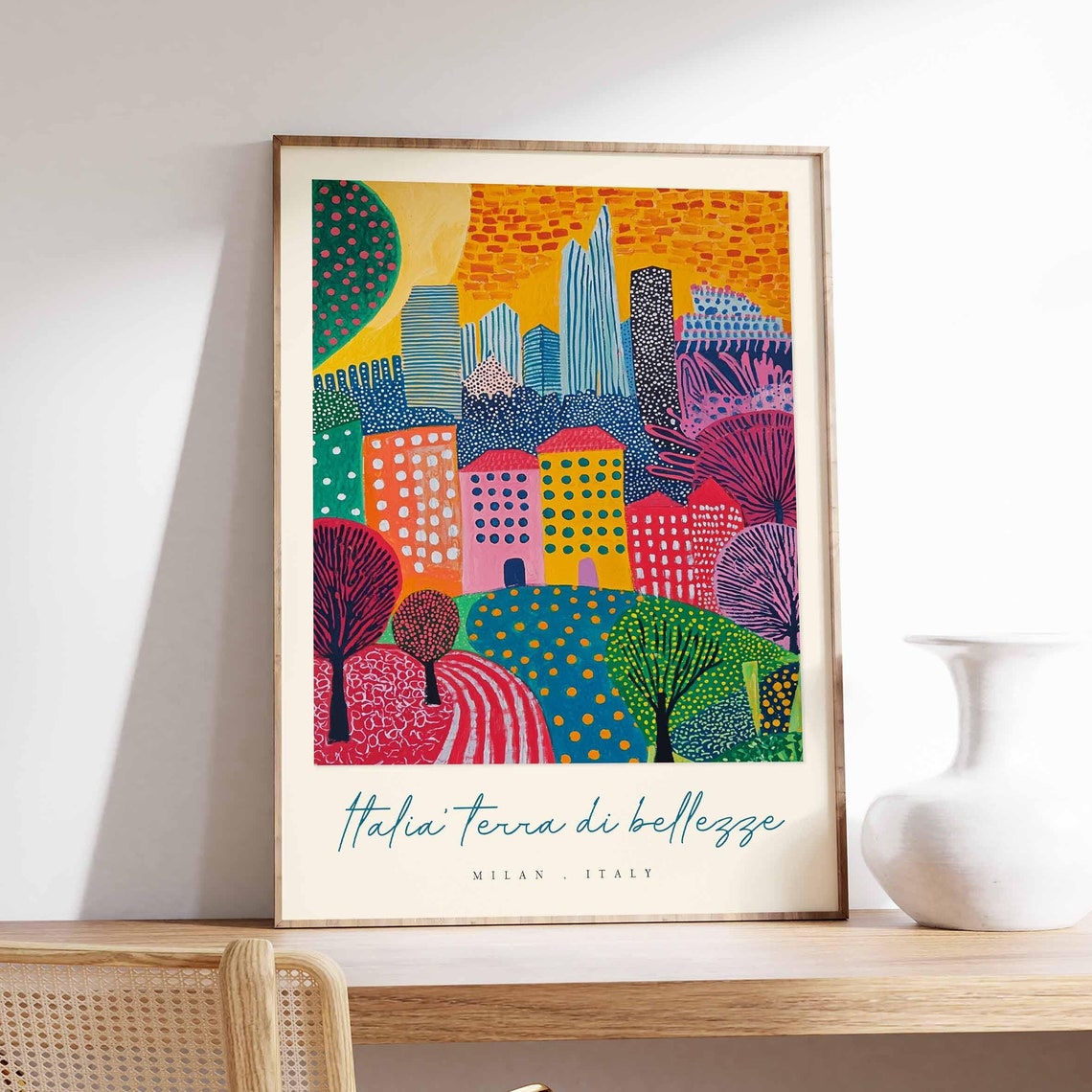 Milan Poster Italian Travel Print Milan Travel Art Milan Wall Art Italy Art Italy Travel Decor Italian Travel Gift