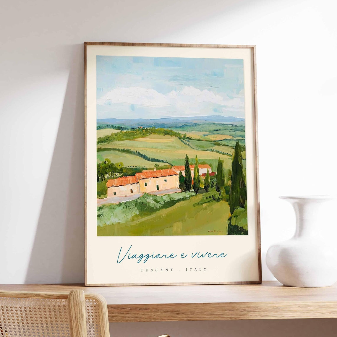 Tuscany Poster Italian Travel Print Tuscany Travel Art Tuscany Wall Art Italy Art Italy Travel Decor Italian Travel Gift