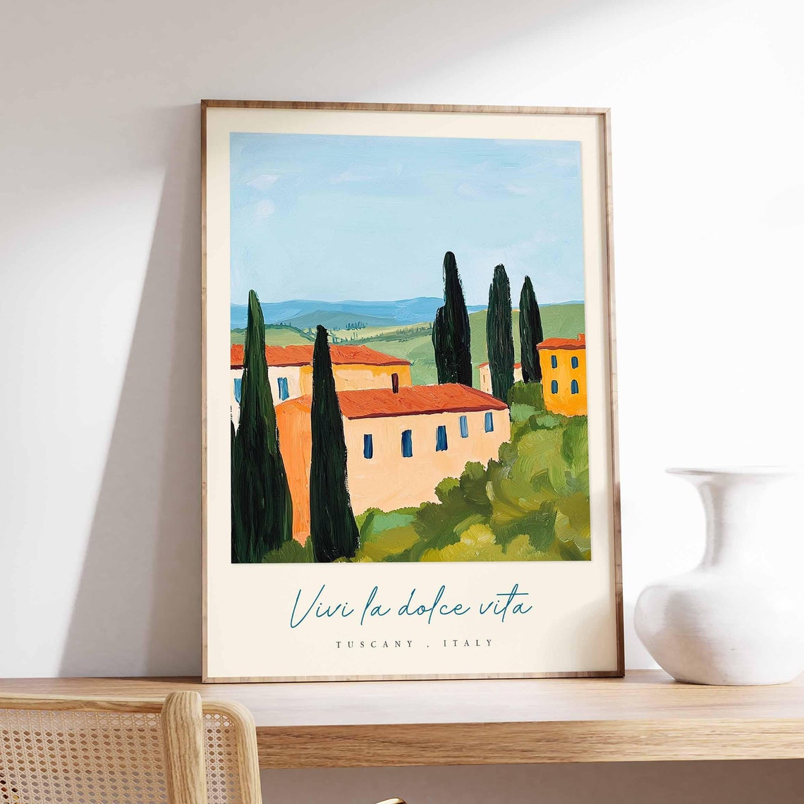 Tuscany Poster Italian Travel Print Tuscany Travel Art Tuscany Wall Art Italy Art Italy Travel Decor Italian Travel Gift