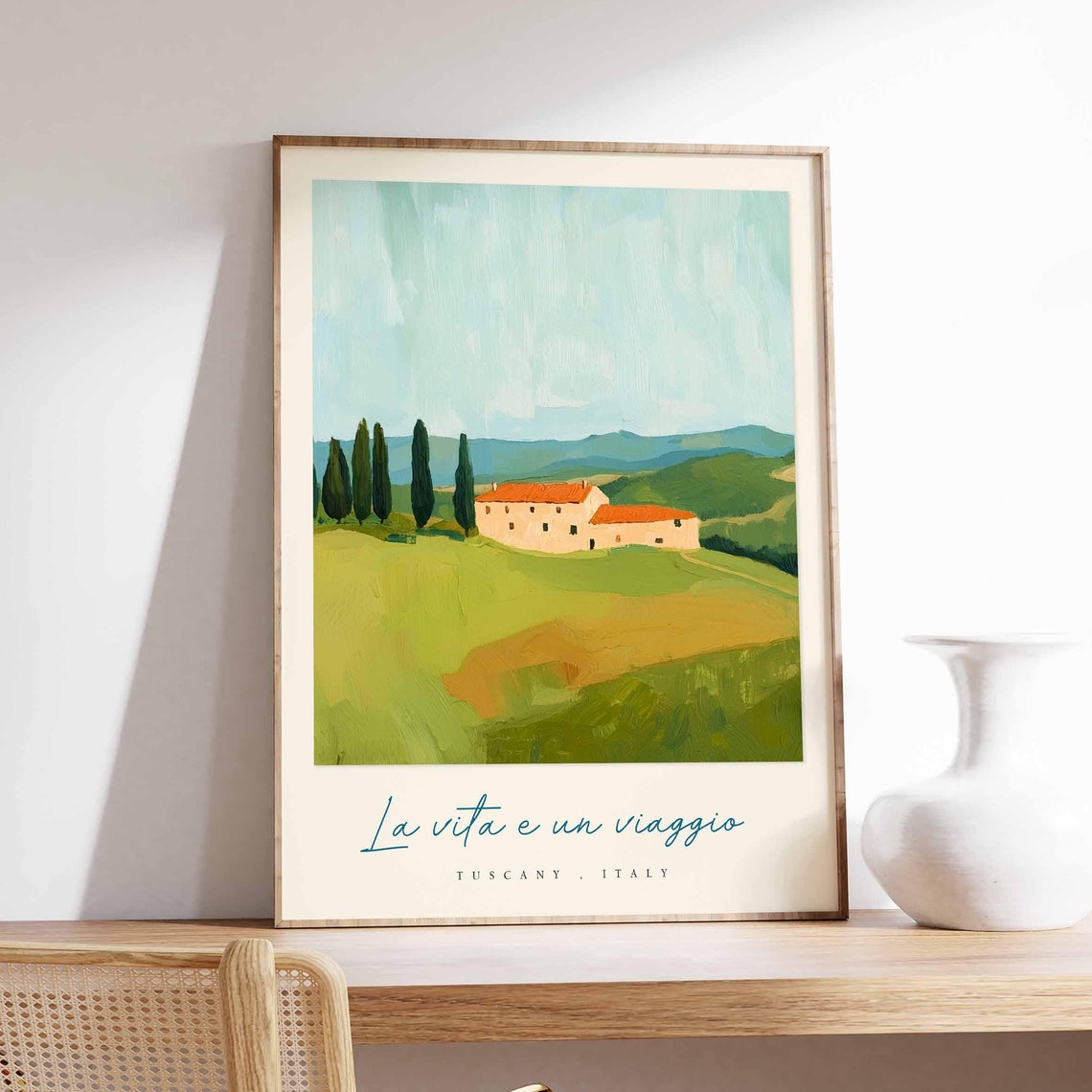 Tuscany Poster Italian Travel Print Tuscany Travel Art Tuscany Wall Art Italy Art Italy Travel Decor Italian Travel Gift