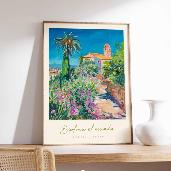 Murcia Spain Vintage Travel Poster