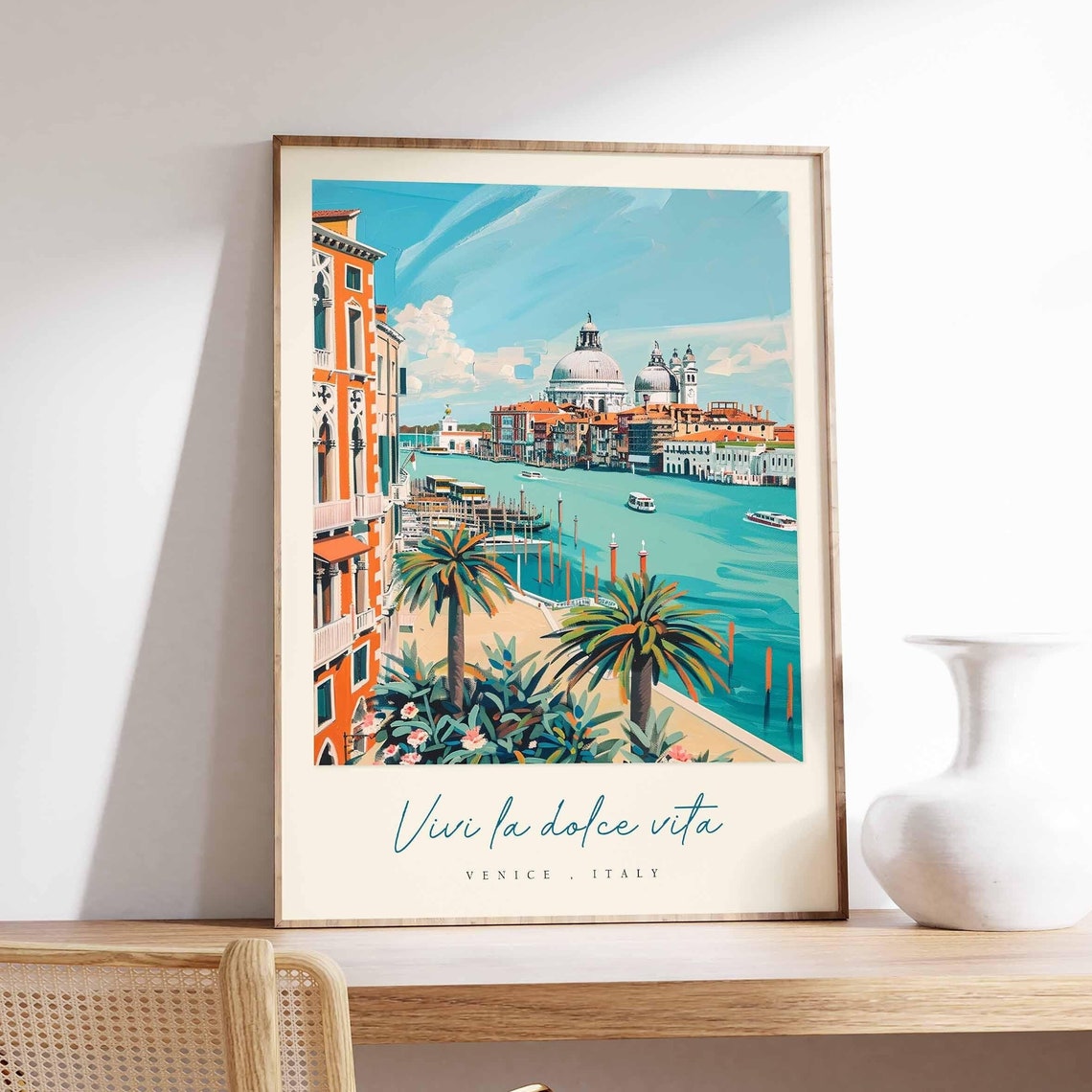 Venice Poster Italian Travel Print Venice Travel Art Venice Wall Art Italy Art Italy Travel Decor Italian Travel Gift