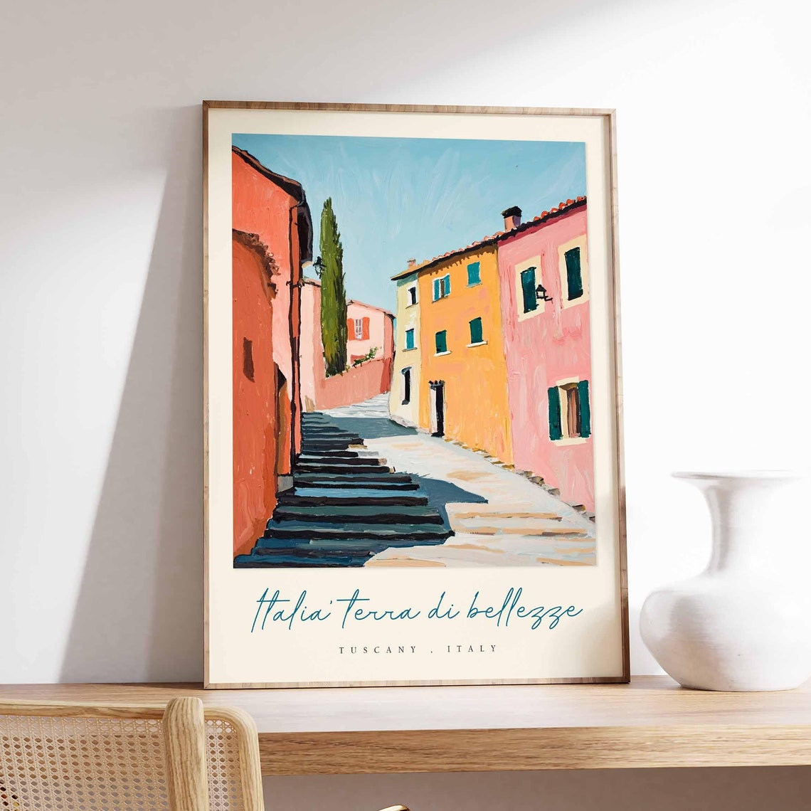 Tuscany Poster Italian Travel Print Tuscany Travel Art Tuscany Wall Art Italy Art Italy Travel Decor Italian Travel Gift