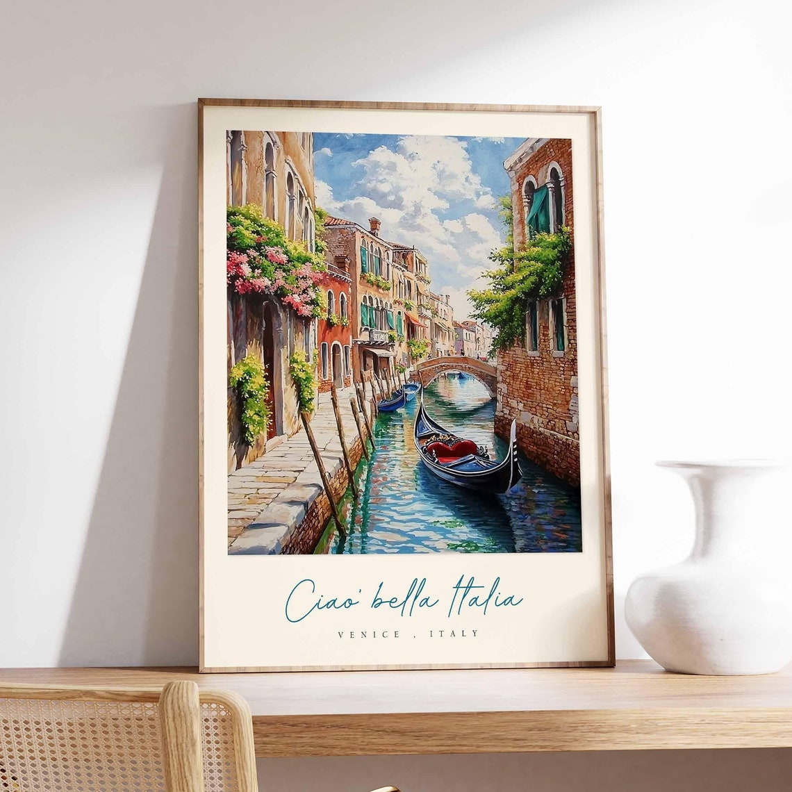 Venice Poster Italian Travel Print Venice Travel Art Venice Wall Art Italy Art Italy Travel Decor Italian Travel Gift