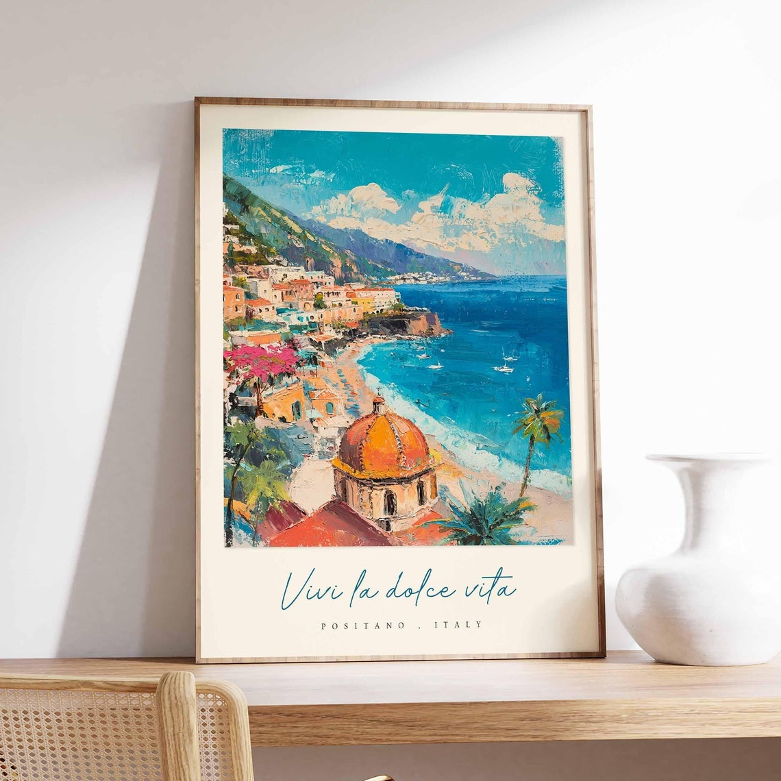 Positano Poster Italian Travel Print Positano Travel Art Positano Wall Art Italy Art Italy Travel Decor Italian Travel Gift