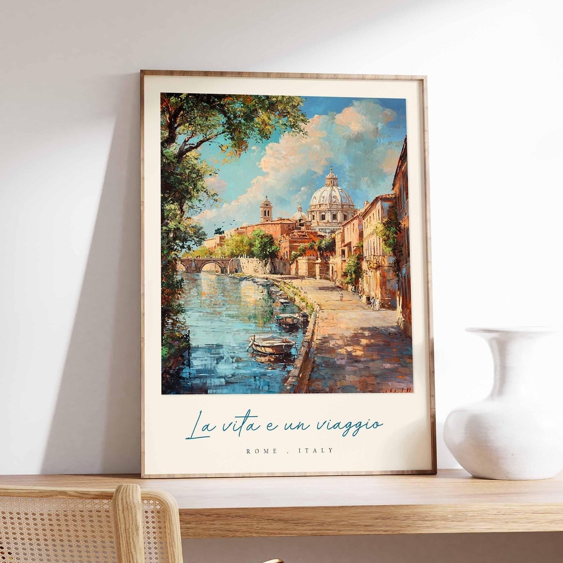 Rome Poster Italian Travel Print Rome Travel Art Rome Wall Art Italy Art Italy Travel Decor Italian Travel Gift