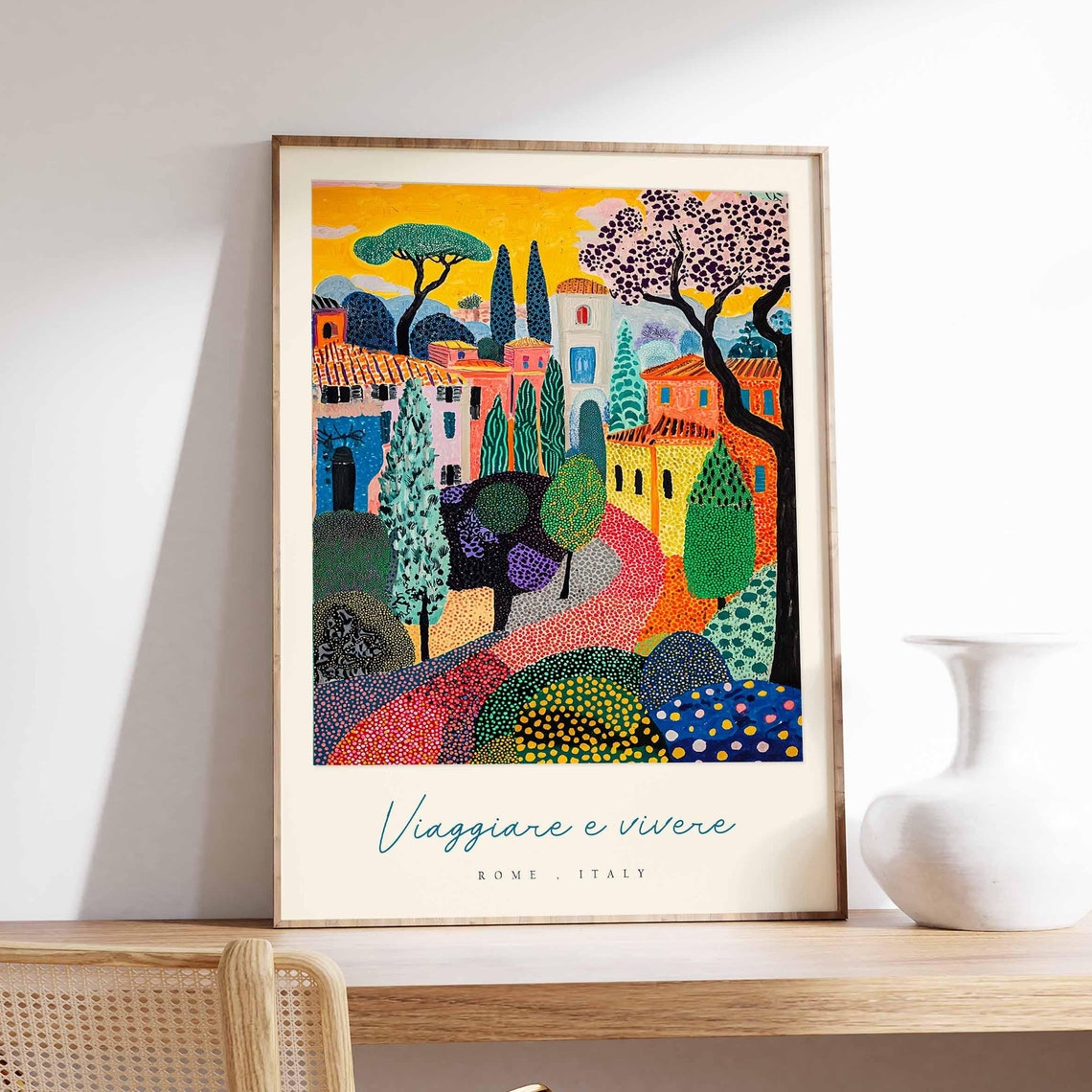 Rome Poster Italian Travel Print Rome Travel Art Rome Wall Art Italy Art Italy Travel Decor Italian Travel Gift