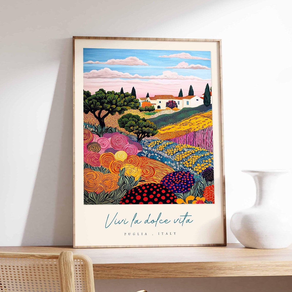 Puglia Poster Italian Travel Print Puglia Travel Art Puglia Wall Art Italy Art Italy Travel Decor Italian Travel Gift