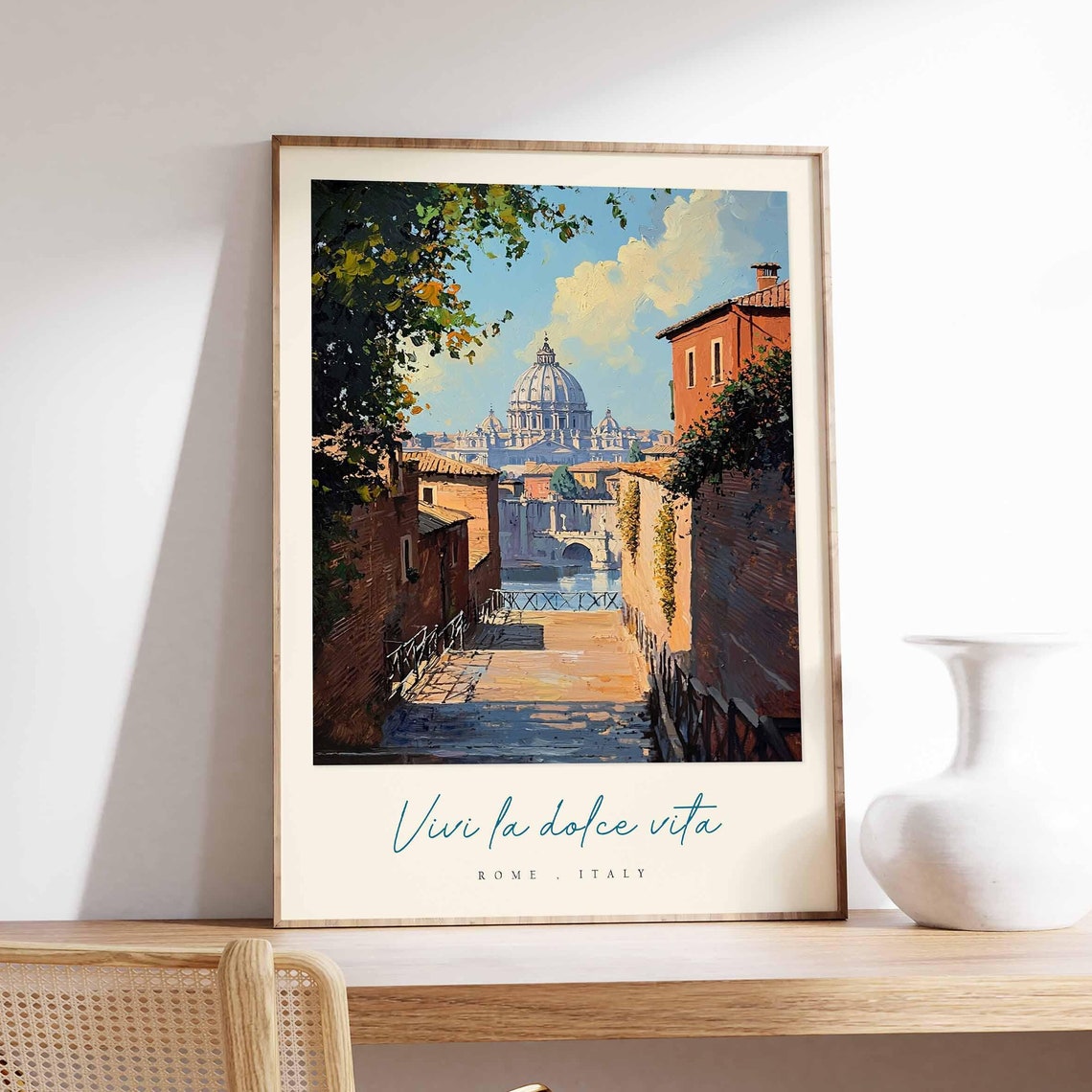 Rome Poster Italian Travel Print Rome Travel Art Rome Wall Art Italy Art Italy Travel Decor Italian Travel Gift
