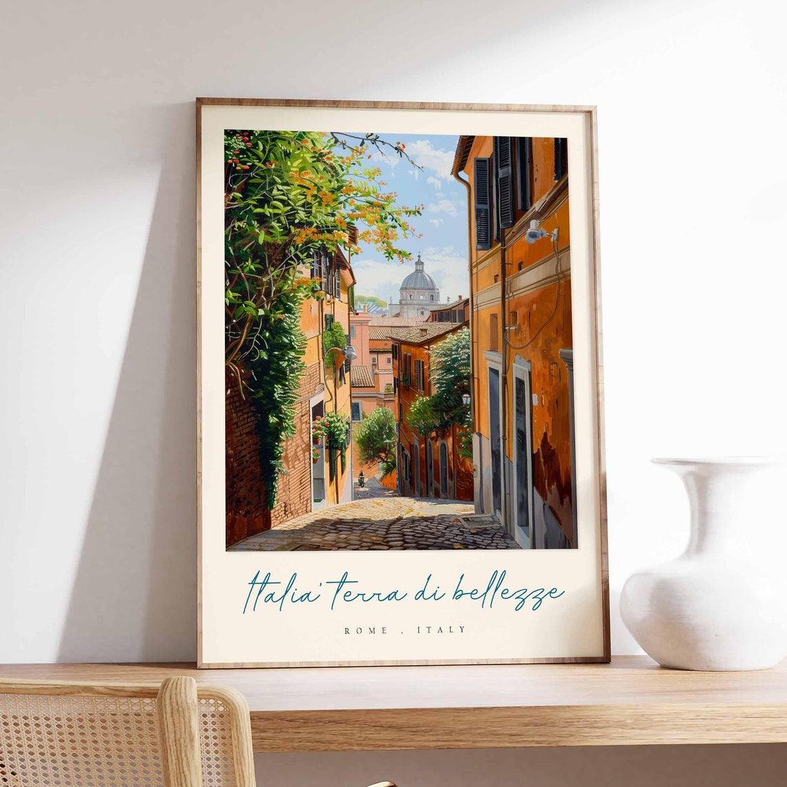 Rome Poster Italian Travel Print Rome Travel Art Rome Wall Art Italy Art Italy Travel Decor Italian Travel Gift