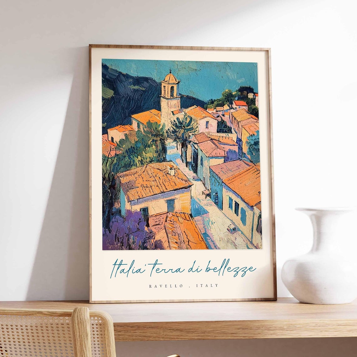 Ravello Poster Italian Travel Print Ravello Travel Art Ravello Wall Art Italy Art Italy Travel Decor Italian Travel Gift