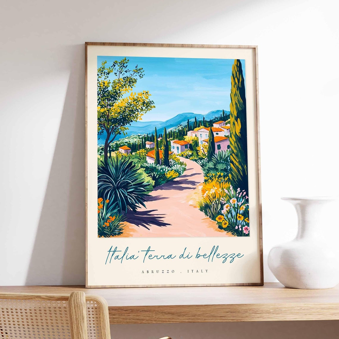 Abruzzo Poster Italian Travel Print Abruzzo Travel Art Abruzzo Wall Art Italy Art Italy Travel Decor Italian Travel Gift