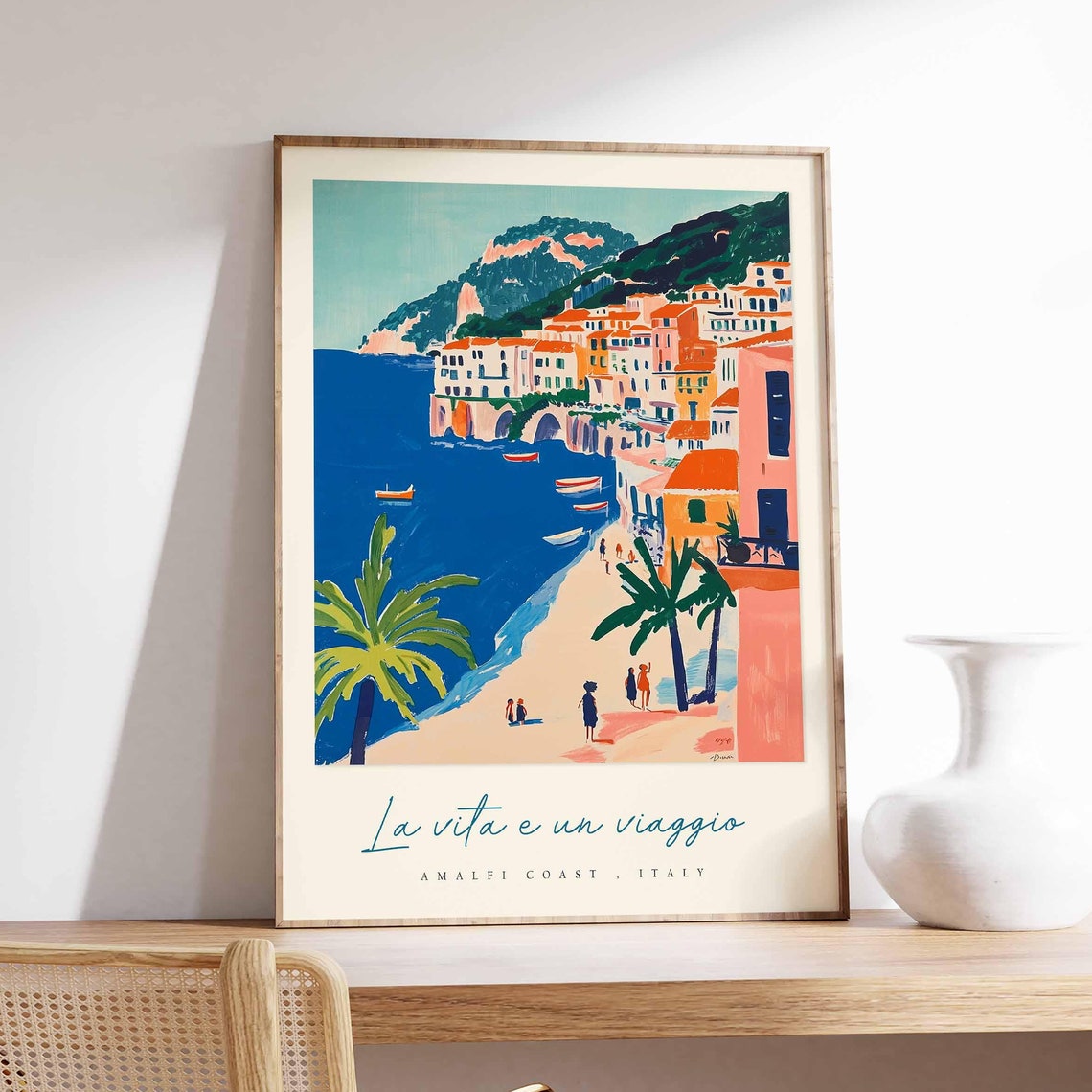 Amalfi Coast Poster Amalfi Coast Travel Print Amalfi Coast Travel Art Amalfi Coast Wall Art Italy Art Italy Travel Decor Travel Gift