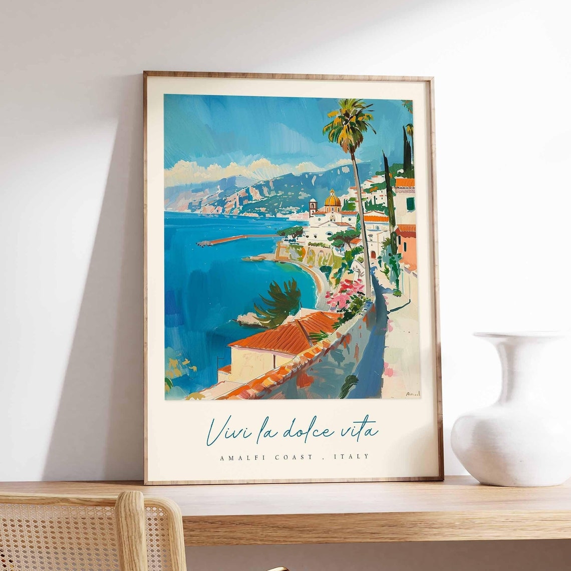 Amalfi Coast Poster Amalfi Coast Travel Print Amalfi Coast Travel Art Amalfi Coast Wall Art Italy Art Italy Travel Decor Travel Gift
