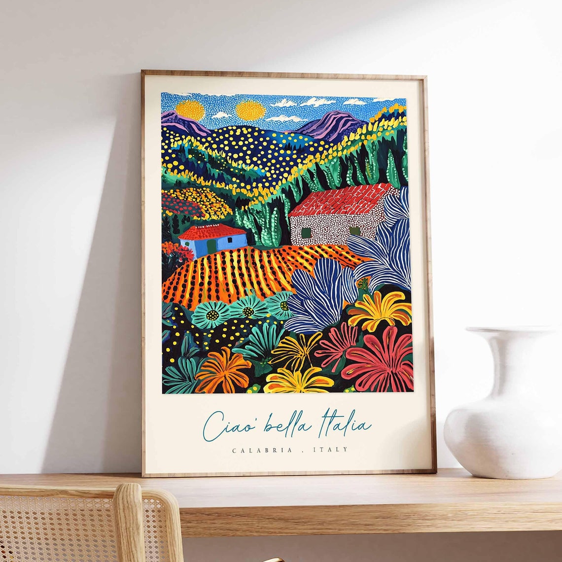 Calabria Poster Calabria Travel Print Calabria Travel Art Calabria Wall Art Italy Art Italy Travel Decor Italian Travel Gift