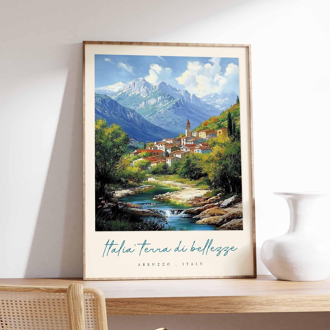 Abruzzo Poster Italian Travel Print Abruzzo Travel Art Abruzzo Wall Art Italy Art Italy Travel Decor Italian Travel Gift
