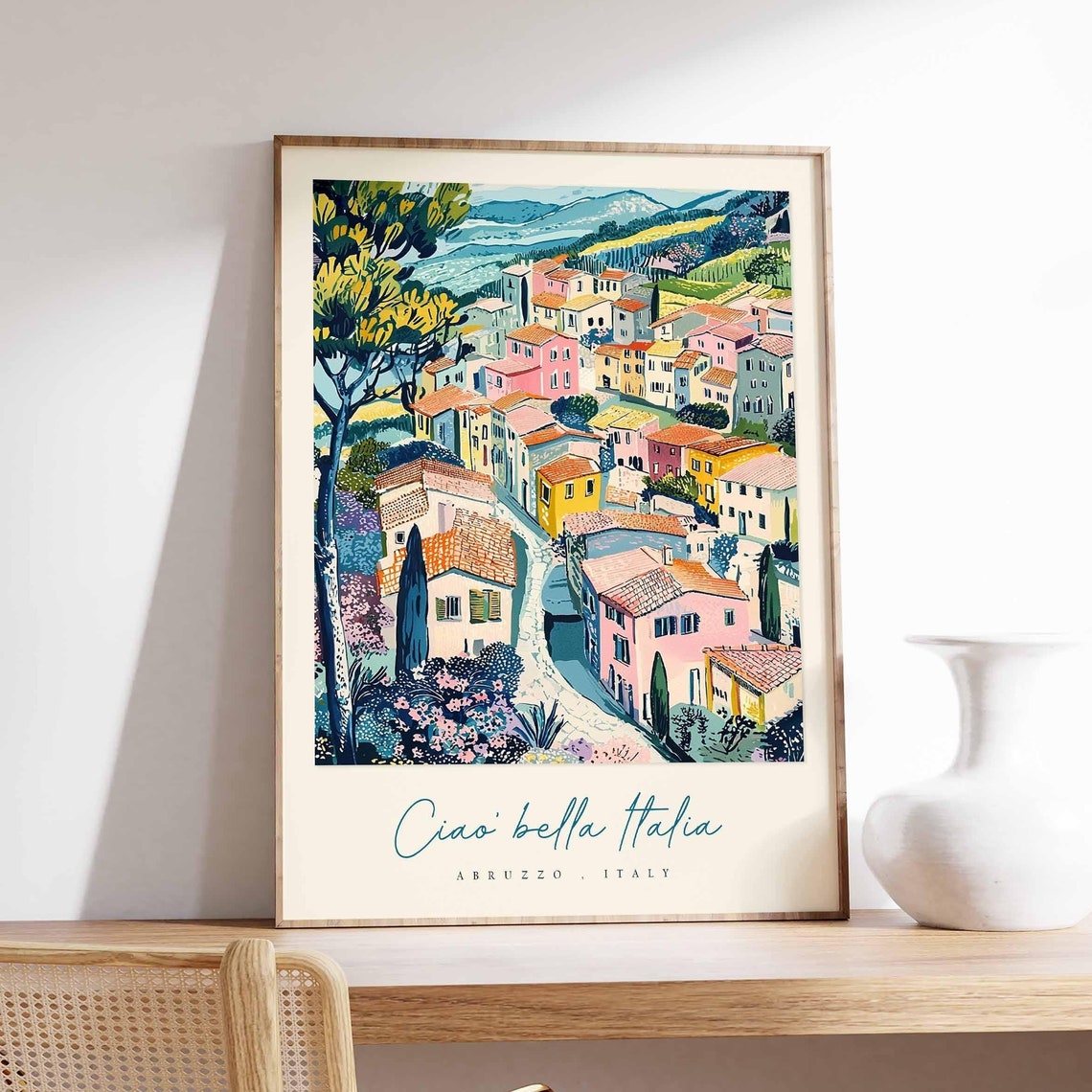 Abruzzo Poster Italian Travel Print Abruzzo Travel Art Abruzzo Wall Art Italy Art Italy Travel Decor Italian Travel Gift