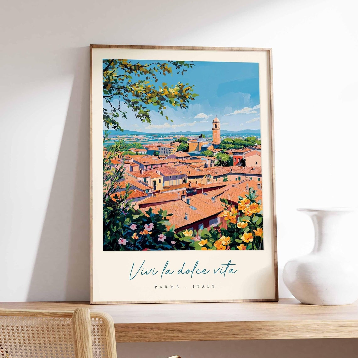 Parma Poster Italian Travel Print Parma Travel Art Parma Wall Art Italy Art Italy Travel Decor Italian Travel Gift