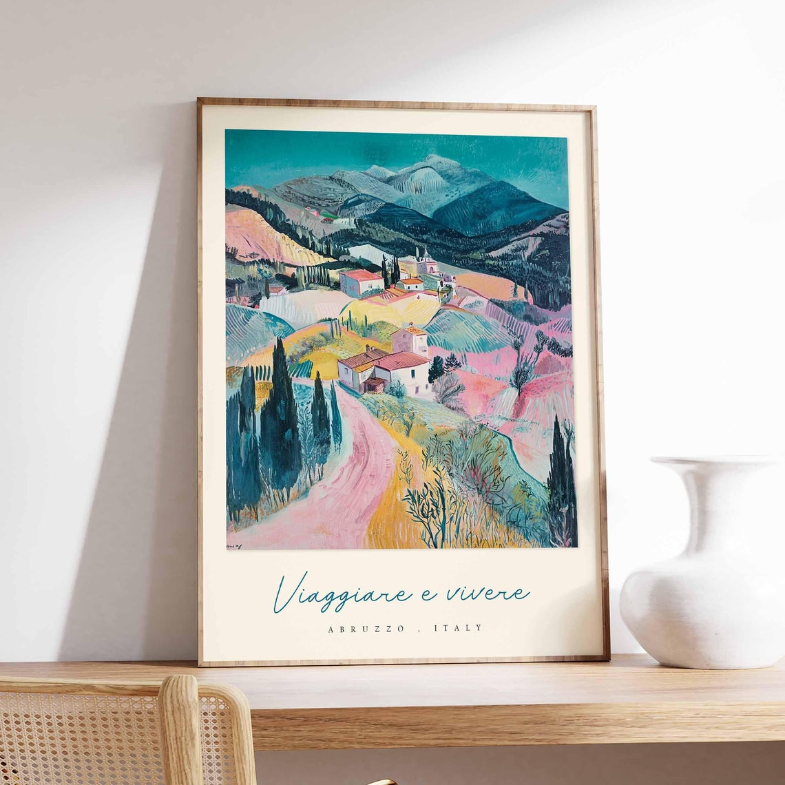 Abruzzo Poster Italian Travel Print Abruzzo Travel Art Abruzzo Wall Art Italy Art Italy Travel Decor Italian Travel Gift