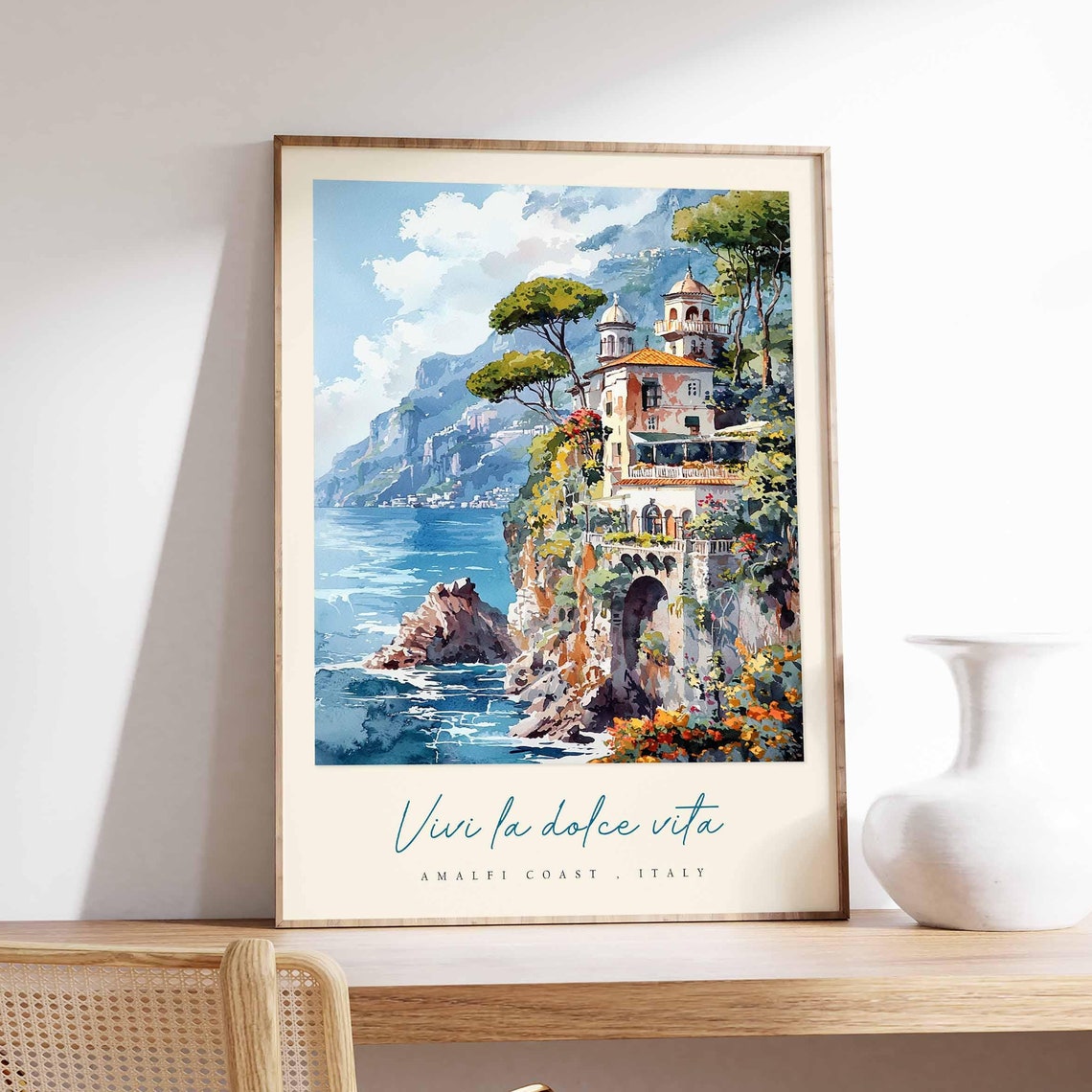 Amalfi Coast Poster Amalfi Coast Travel Print Amalfi Coast Travel Art Amalfi Coast Wall Art Italy Art Italy Travel Decor Travel Gift