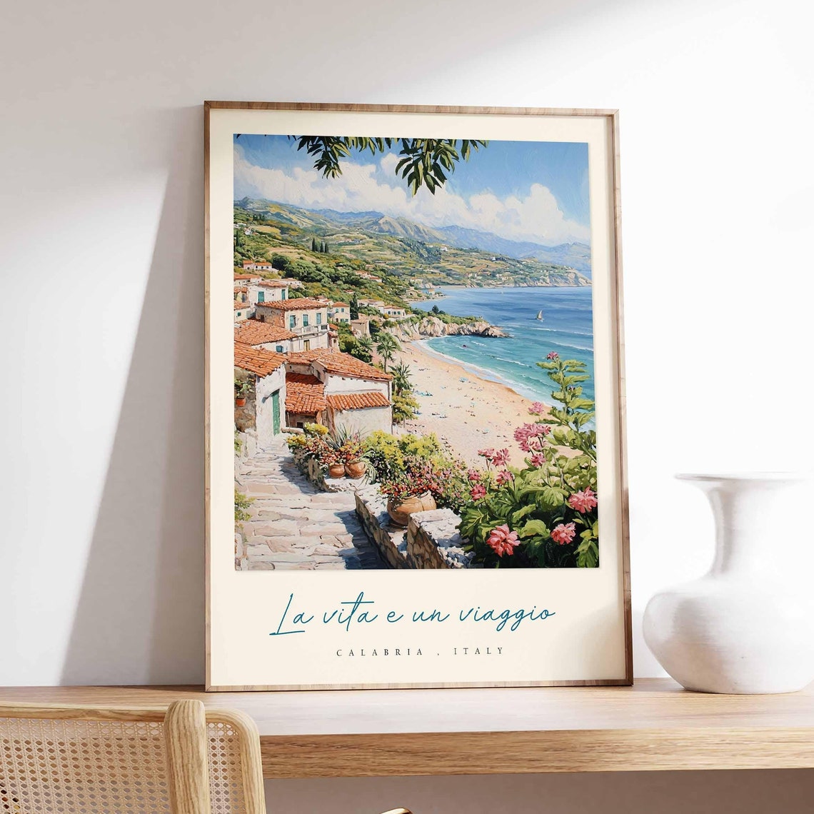 Calabria Poster Calabria Travel Print Calabria Travel Art Calabria Wall Art Italy Art Italy Travel Decor Italian Travel Gift