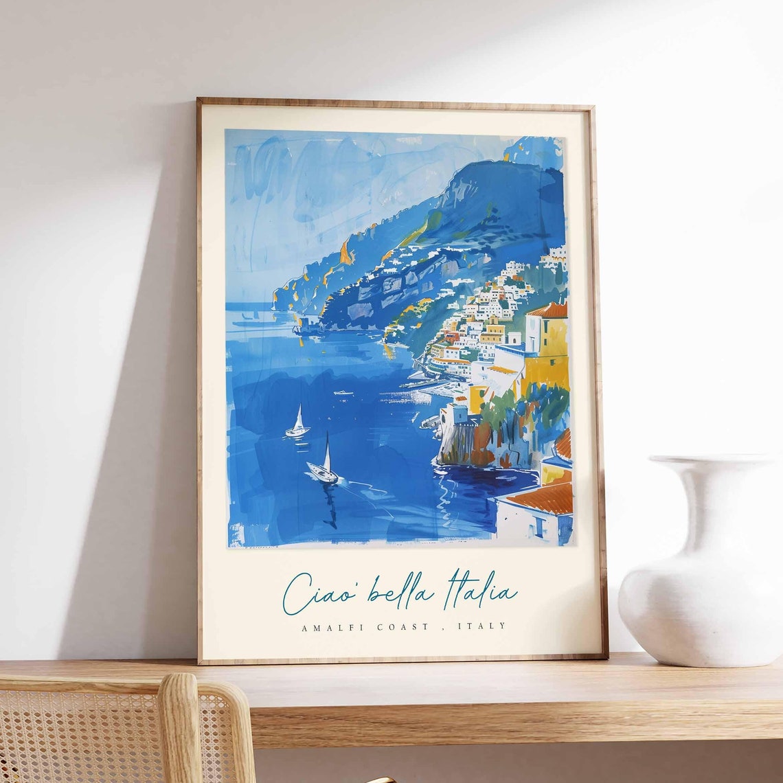 Amalfi Coast Poster Amalfi Coast Travel Print Amalfi Coast Travel Art Amalfi Coast Wall Art Italy Art Italy Travel Decor Travel Gift