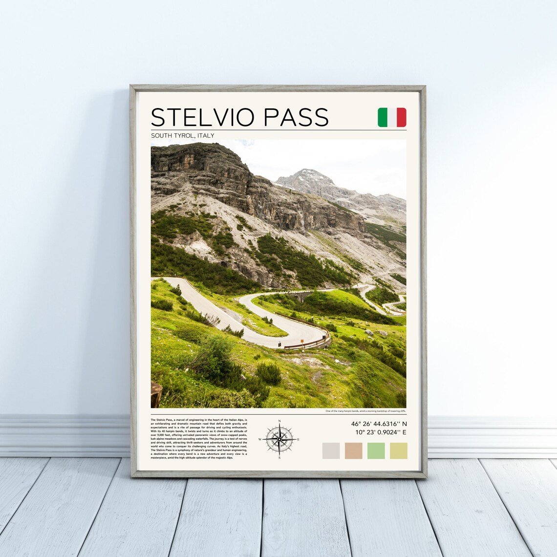 Stelvio Pass, Italy Alps Landscape Art Print - Image 3