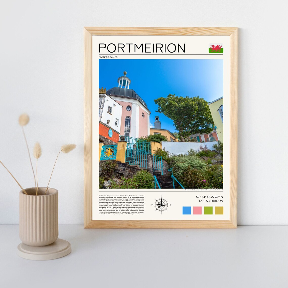 Portmeirion Print Portmeirion Poster Portmeirion Gift Portmeirion North Wales Portmeirion Print Portmeirion Wall Art - Image 4