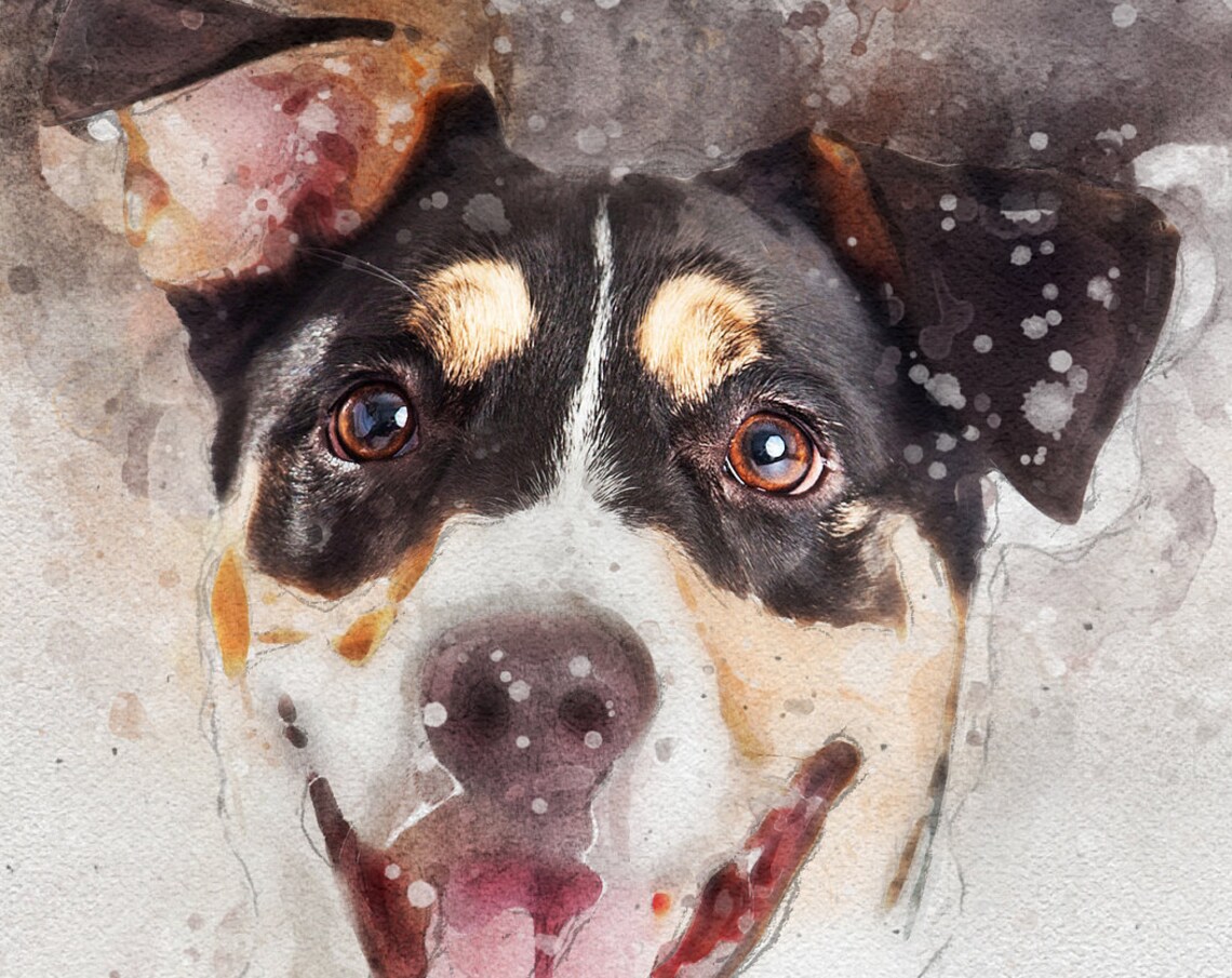 Custom Dog Portrait, Personalized Pet Art Print - Image 4