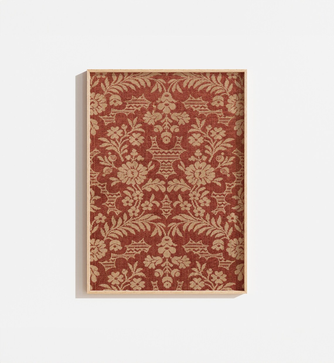 Antique Textile Vintage Floral Tapestry Art Print