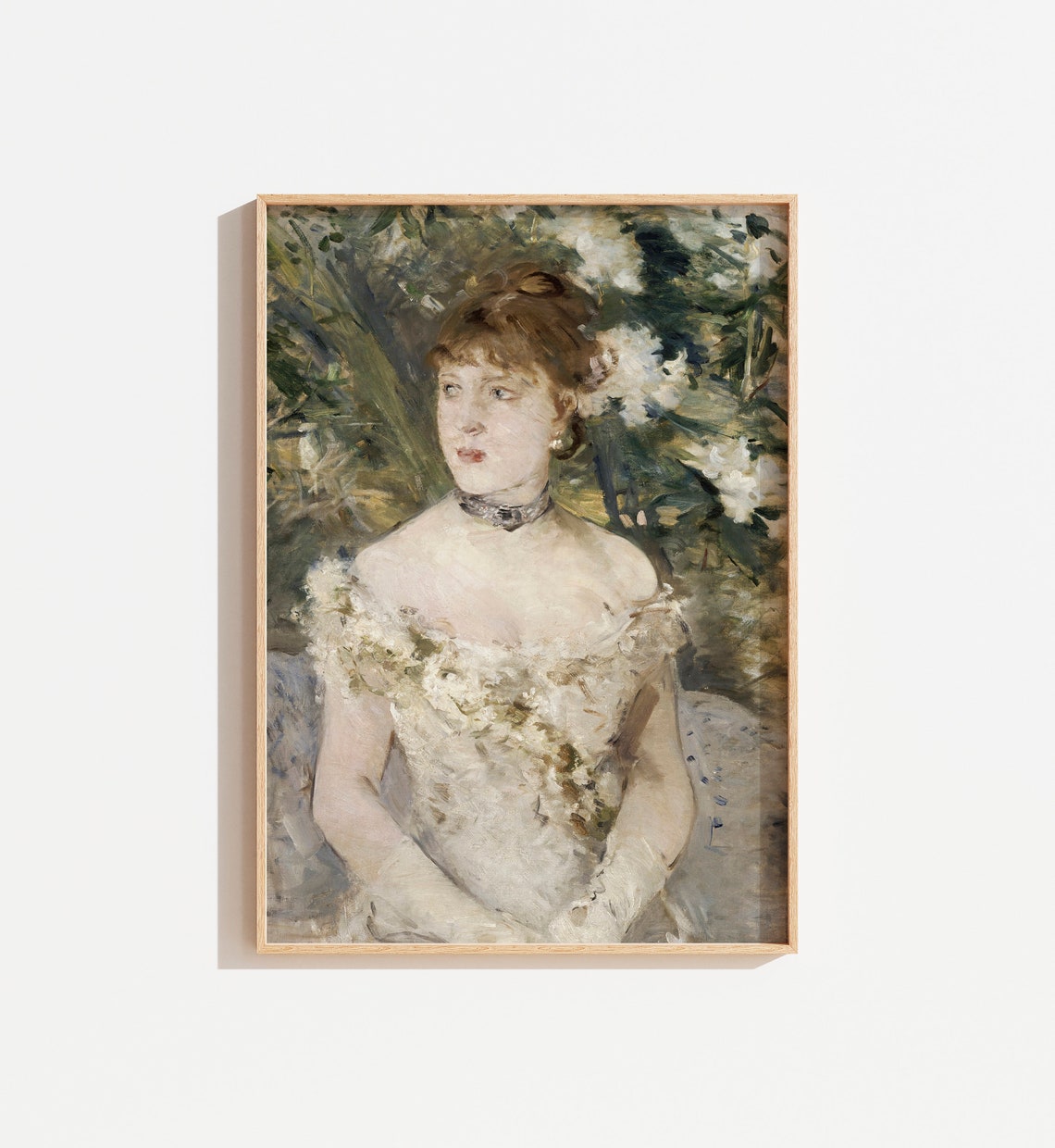 Vintage Still Life Oil Painting Of Woman Victorian Antique Portrait Of Woman Original Oil Painting