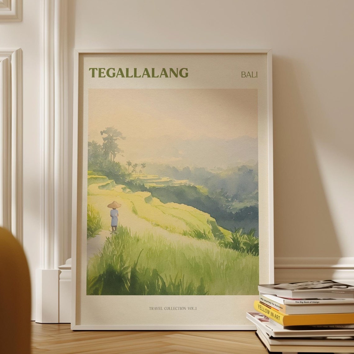 Tegallalang Print Bali Rice Terrace Art Travel Wall Boho Decor Yoga Gift