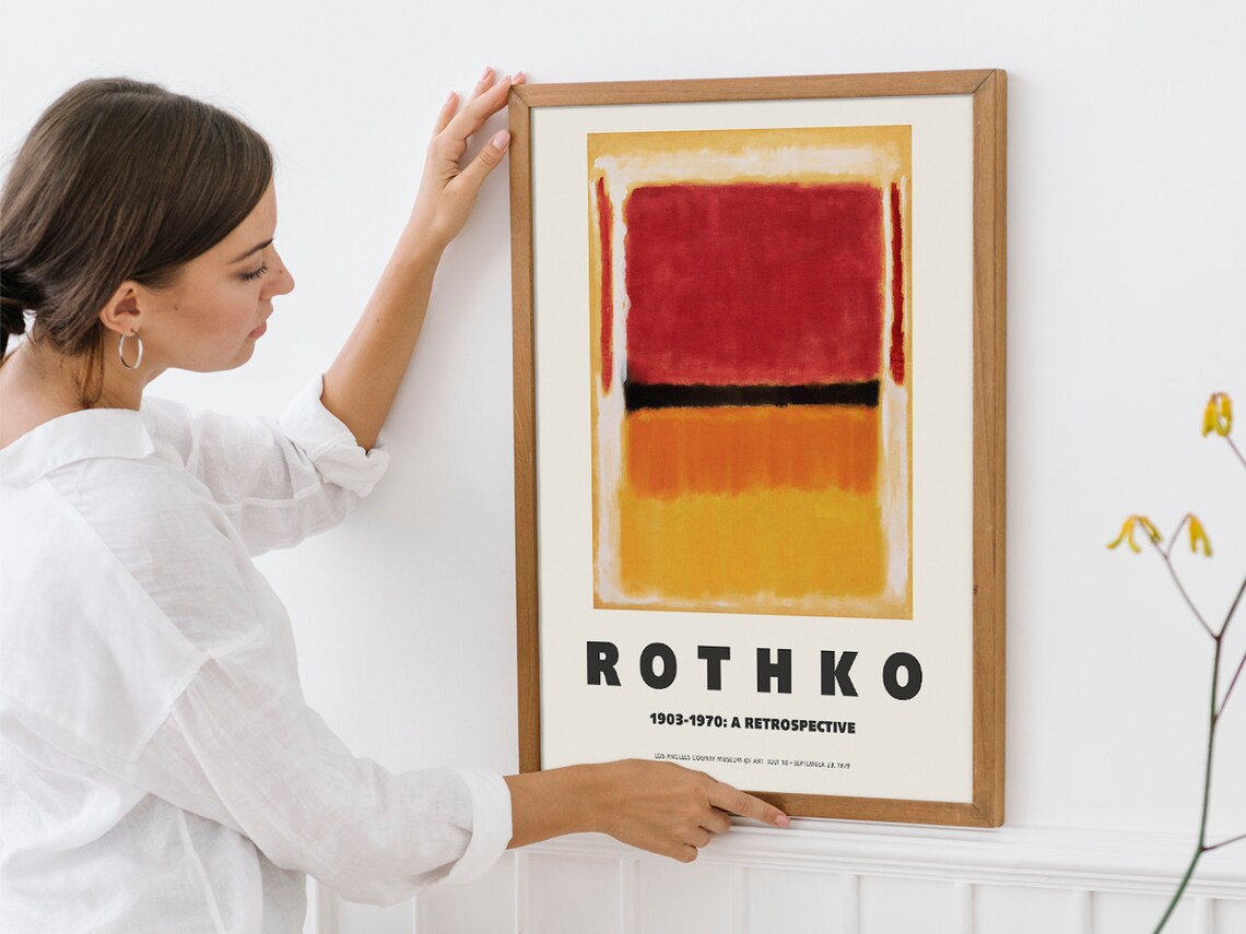 Mark Rothko 1903 to 1970 Retrospective Los Angeles County Museum Poster - Image 4