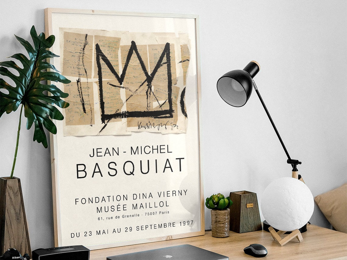 Jean-Michel Basquiat Crown Painting 1997 Paris Maillol Museum Poster - Image 3