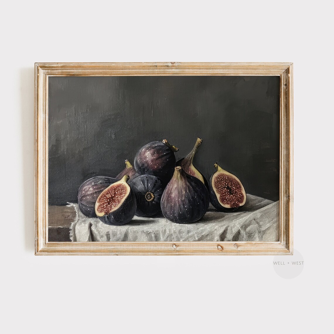 Moody Figs Vintage Still Life Art Print, Kitchen