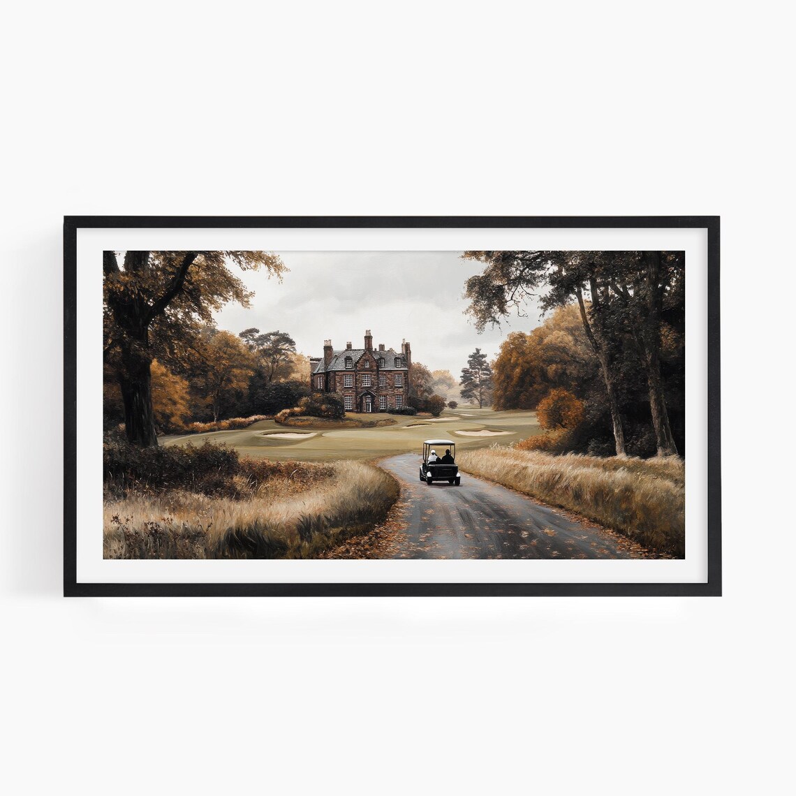 Fall Golf Vintage Style Office Decor Art Print - Image 2