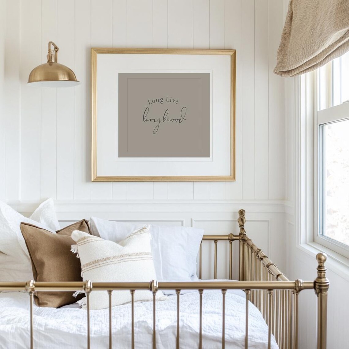 Long Live Boyhood Nursery Quote Art Print - Image 4