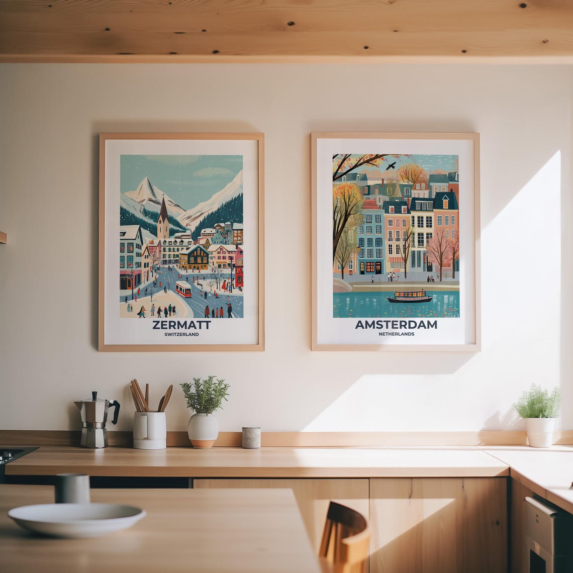 Zermatt Travel Poster Zermatt Poster Zermatt Travel Print Zermatt City Print Travel Print Travel Poster Zermatt Wall Decor Switzerland - Image 2