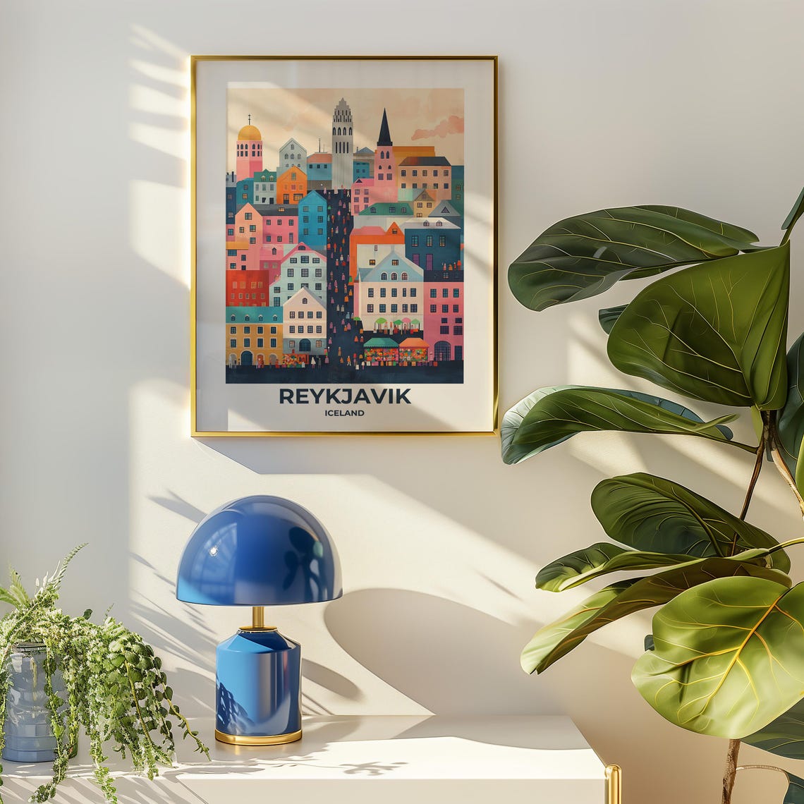 Reykjavik Travel Poster Reykjavik Poster Reykjavik Travel Print Reykjavik City Print Travel Print Travel Poster Reykjavik Wall Decor 016 - Image 4