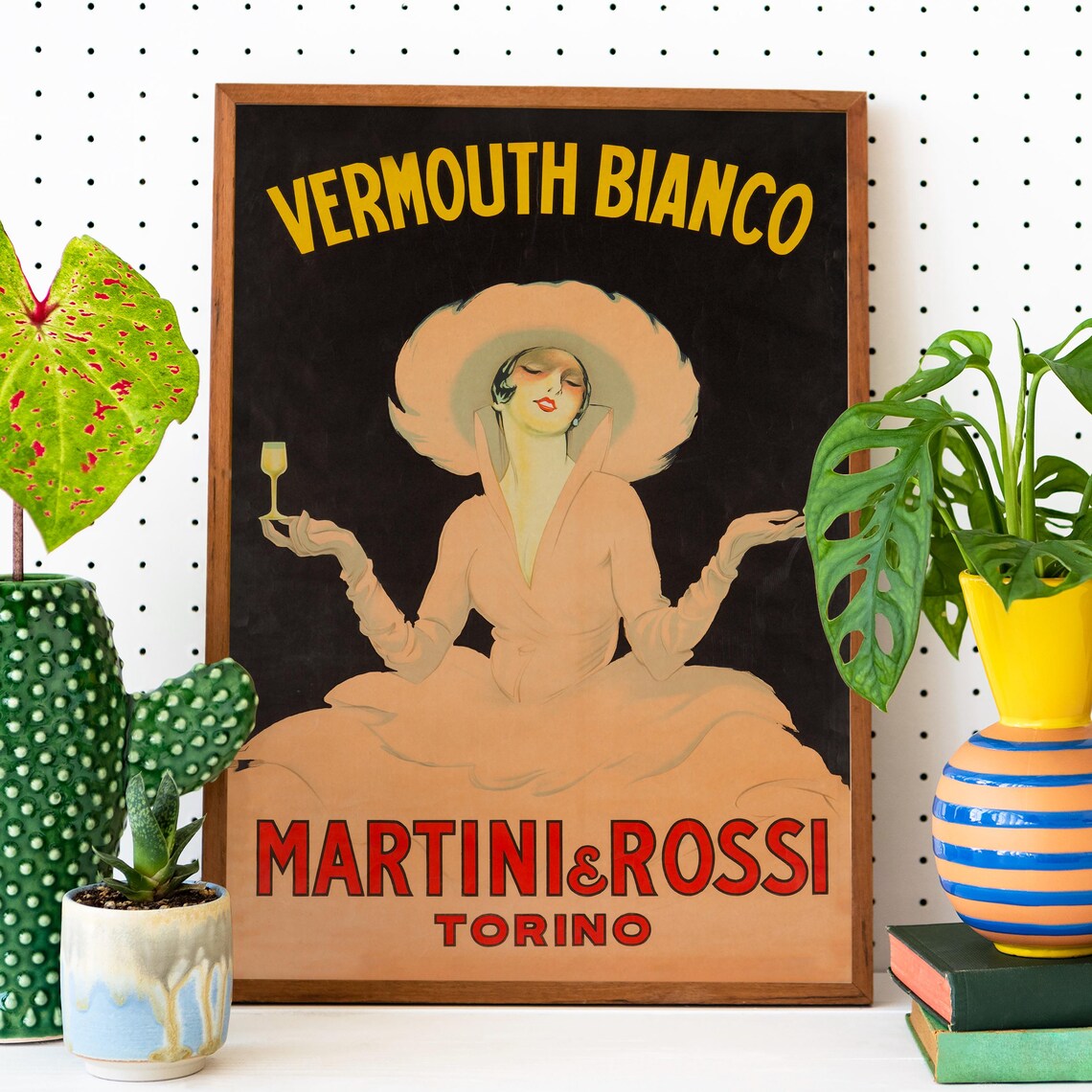 Martini Rossi Vermouth Bianco Torino Vintage Advertising Poster - Image 2