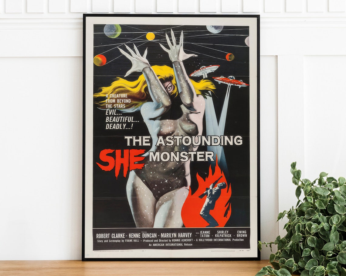 The Astounding She Monster 1957 Sci Fi Horror B Movie Poster