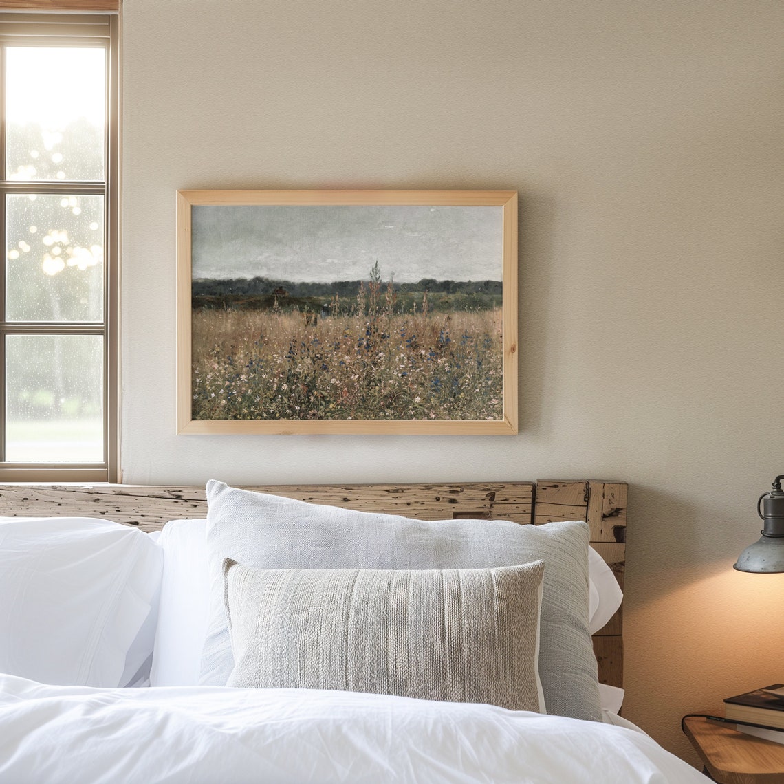 Impressionist Wildflower Meadow Summer Field Vintage Style Poster - Image 8